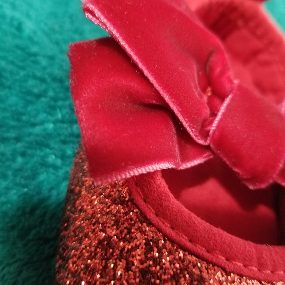 Red Sparkly Shoes 3-6M - Picture 5 of 6